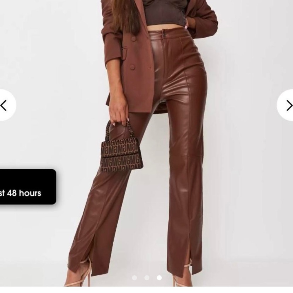 Missguided faux leather pants